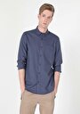 thumb-Afficher les détails de Chemise À Manches Longues Bleu Regular Fit   Homme