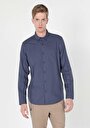 thumb-Afficher les détails de Chemise À Manches Longues Bleu Regular Fit   Homme