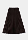 thumb-Afficher les détails de Jupe Marron Regular Fit Droit  Mdi Femme