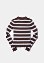 thumb-Afficher les détails de Pull Marron Slim Fit Manches Longues  Femme
