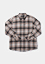 thumb-Afficher les détails de Chemise À Manches Longues Beige Comfort Fit Plaid Sergé Homme