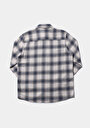 thumb-Afficher les détails de Chemise À Manches Longues Bleu Comfort Fit Plaid Sergé Homme