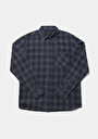 thumb-Afficher les détails de Chemise À Manches Longues Vert Regular Fit Plaid Sergé Homme