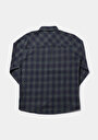 thumb-Afficher les détails de Chemise À Manches Longues Vert Regular Fit Plaid Sergé Homme