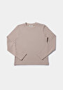 thumb-Afficher les détails de T-shirt À Manches Longues Beige Regular Fit  Femme