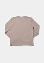 thumb-Afficher les détails de T-shirt À Manches Longues Beige Regular Fit  Femme