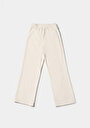 thumb-Afficher les détails de Pantalon De Survêtement Ecru Regular Fit Femme