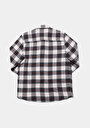thumb-Afficher les détails de Chemise À Manches Longues Bordeaux Comfort Fit Plaid Sergé Homme