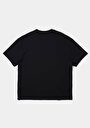 thumb-Afficher les détails de T-shirt À Manches Courtes Noir Oversize Fit Droit Homme