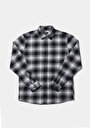 thumb-Afficher les détails de Chemise À Manches Longues Marine Regular Fit Plaid Sergé Homme