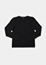 thumb-Afficher les détails de T-shirt À Manches Longues Noir Slim Fit  Femme