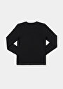 thumb-Afficher les détails de T-shirt À Manches Longues Noir Slim Fit  Femme