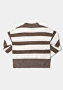 thumb-Afficher les détails de Pull Marron Regular Fit Manches Longues  Femme