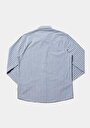 thumb-Afficher les détails de Chemise À Manches Longues Vert Regular Fit Rayé Oxford Homme