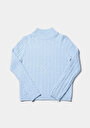 thumb-Afficher les détails de Pull Bleu Regular Fit Manches Longues  Femme