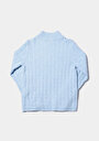 thumb-Afficher les détails de Pull Bleu Regular Fit Manches Longues  Femme
