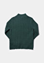 thumb-Afficher les détails de Pull Vert Regular Fit Manches Longues  Femme