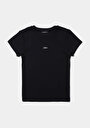 thumb-Afficher les détails de T-shirt À Manches Courtes Noir Slim Fit Imprimé Femme