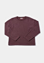 thumb-Afficher les détails de T-shirt Violet Regular Fit Manches Longues  Femme