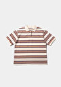 thumb-Afficher les détails de Chemise Polo À Manches Courtes Multicolou Rayé Regular Fit Femme