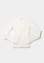 thumb-Afficher les détails de Pull Blanc Slim Fit Manches Longues  Femme