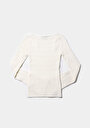 thumb-Afficher les détails de Pull Blanc Slim Fit Manches Longues  Femme
