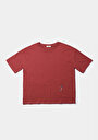 thumb-Afficher les détails de T-shirt À Manches Courtes Rouge Regular Fit Brodé Femme