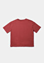 thumb-Afficher les détails de T-shirt À Manches Courtes Rouge Regular Fit Brodé Femme