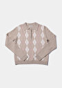 thumb-Afficher les détails de Pull Beige Regular Fit Manches Longues  Femme