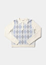 thumb-Afficher les détails de Pull Blanc Regular Fit Manches Longues  Femme