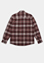 thumb-Afficher les détails de Chemise À Manches Longues Bordeaux Regular Fit Plaid Sergé Homme