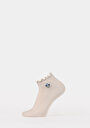 thumb-Afficher les détails de Chaussettes Ecru Modern Fit Femme