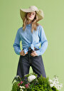 thumb-Afficher les détails de 970 Berry Pantalon    En Jean Regular Fit Femme