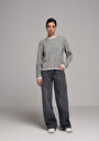 thumb-Afficher les détails de 970 Berry Pantalon    En Jean Regular Fit Femme