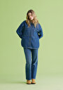 thumb-Afficher les détails de 880 Elisa Pantalon    En Jean Straight Fit Femme