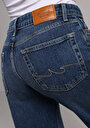 thumb-Afficher les détails de 880 Elisa Pantalon    En Jean Straight Fit Femme