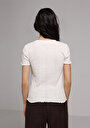 thumb-Afficher les détails de Tricoter Ecru Slim Fit  Femme