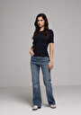 thumb-Afficher les détails de 791 Monica Pantalon    En Jean Regular Fit Femme