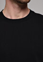 thumb-Afficher les détails de T-shirt À Manches Courtes Noir Comfort Fit Droit Homme