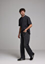 thumb-Afficher les détails de T-shirt À Manches Courtes Anthracite Comfort Fit Droit Homme