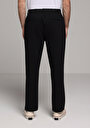 thumb-Afficher les détails de Pantalon Noir Straight Leg Medium Rise En Verrouillage Regular Fit Homme