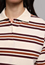 thumb-Afficher les détails de Chemise Polo À Manches Courtes Multicolou Rayé Regular Fit Femme