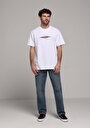 thumb-Afficher les détails de T-shirt À Manches Courtes Blanc Comfort Fit Droit Homme