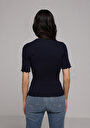 thumb-Afficher les détails de Tricoter Marine Slim Fit  Femme