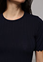 thumb-Afficher les détails de Tricoter Marine Slim Fit  Femme