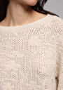 thumb-Afficher les détails de Pull Ecru Regular Fit Manches Longues  Femme
