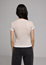thumb-Afficher les détails de Tricoter Beige Slim Fit  Femme
