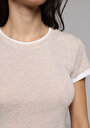 thumb-Afficher les détails de Tricoter Beige Slim Fit  Femme