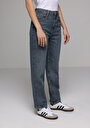 thumb-Afficher les détails de 884 Lauren Pantalon    En Jean Straight Fit Femme