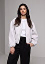 thumb-Afficher les détails de Ecru Regular Fit Manches Longues  Verrouillage Femme